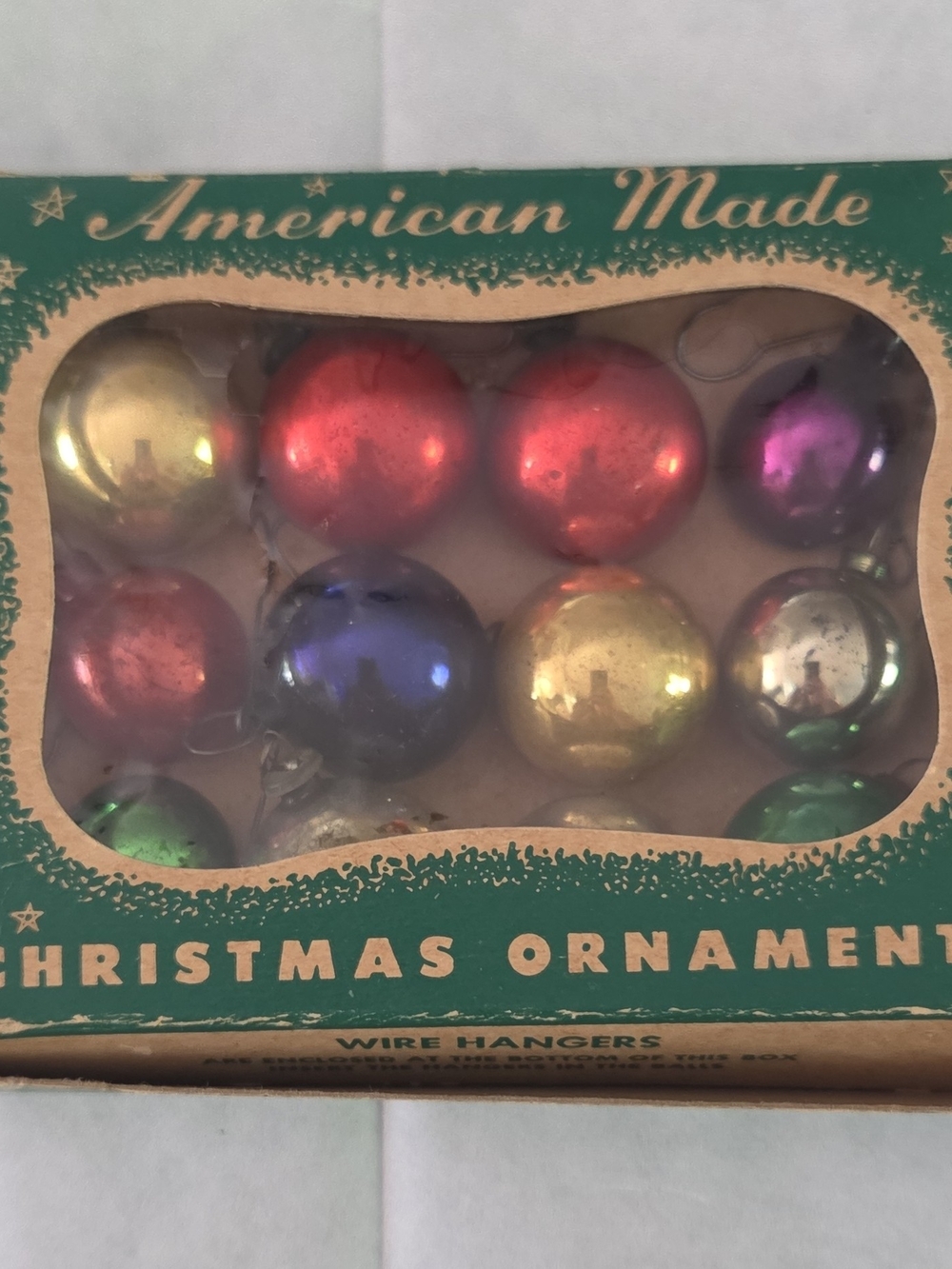 Eiro Novelty Co. Inc. Vintage Glass Christmas Ornaments Set NWT